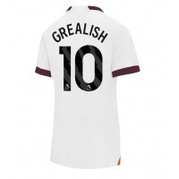 Manchester City Jack Grealish #10 Fotballklær Bortedrakt Dame 2023-24 Kortermet
